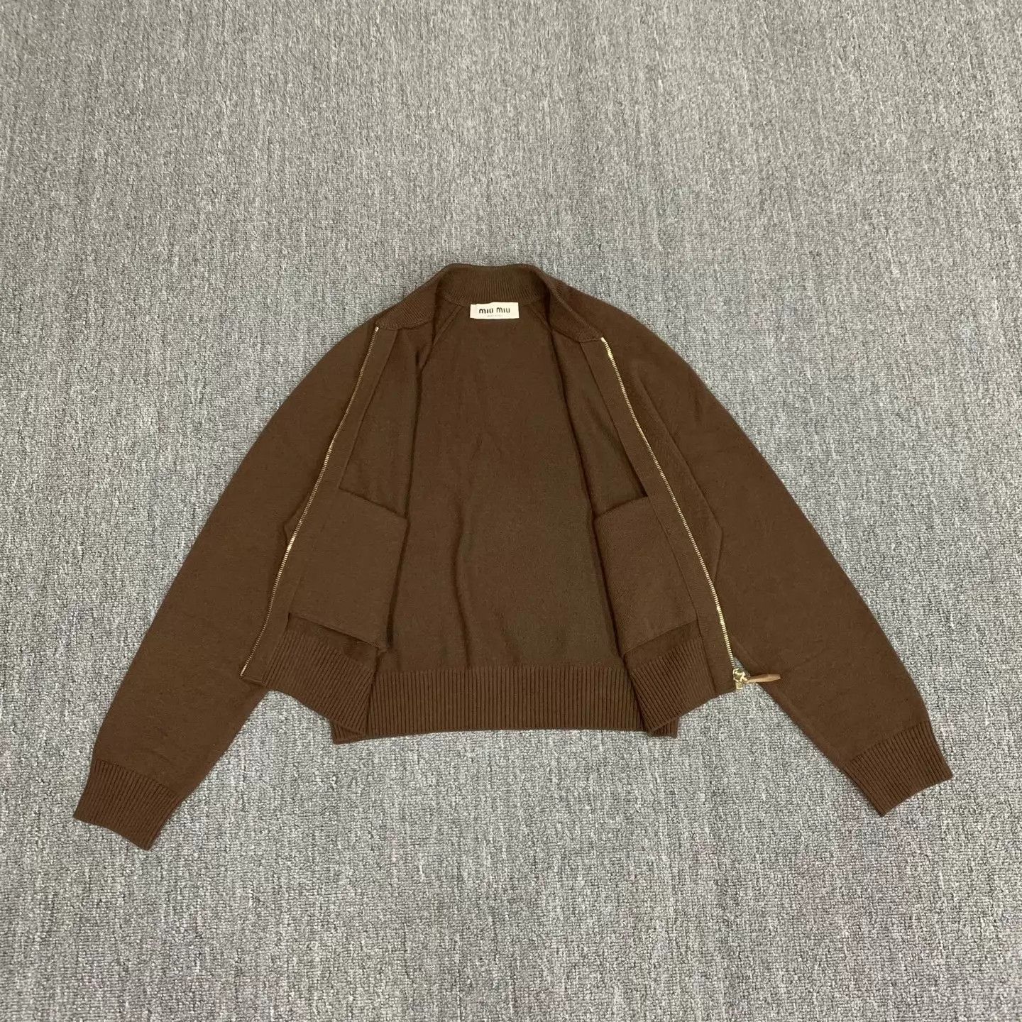 Miu Miu Miu Miu Brown Cashmere Knit Cardi Size 42 98 New Size M / US 6-8 / IT 42-44 - 7 Thumbnail