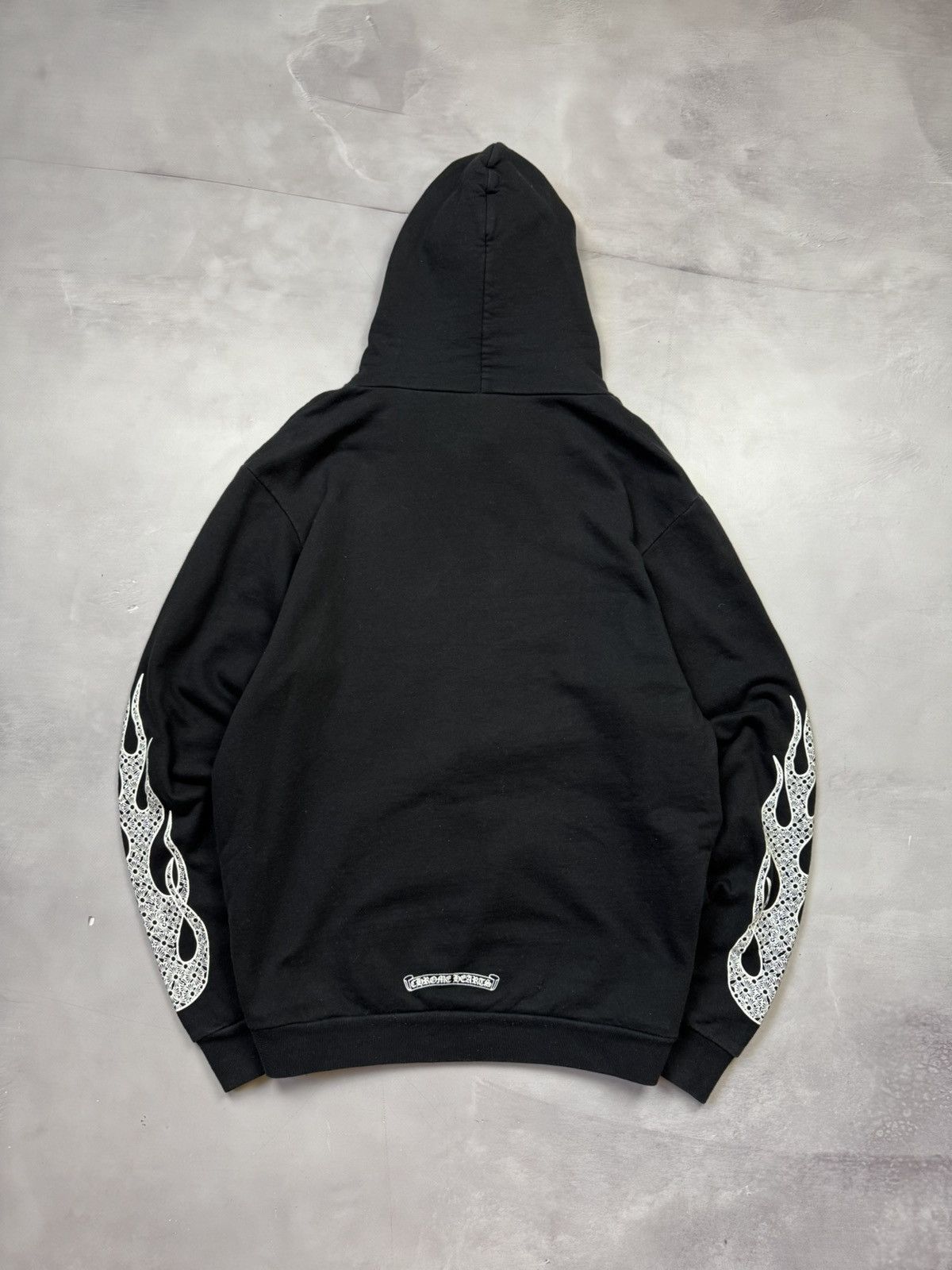 Chrome Hearts Chrome Hearts Flame Sleeve Hoodie(Black/L) Size US L / EU 52-54 / 3 - 12 Thumbnail