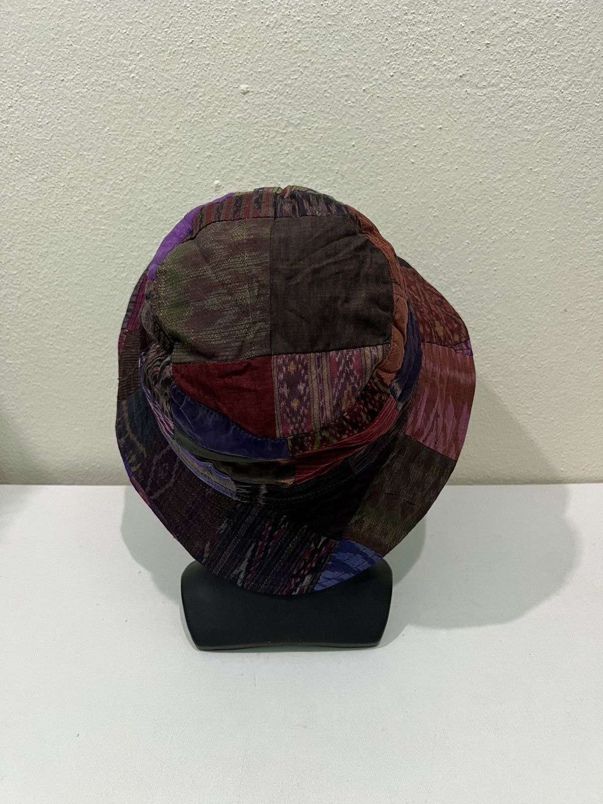 SikSilk Vintage Thailand Silk Patchwork Style Bucket Hats Size ONE SIZE - 5 Thumbnail
