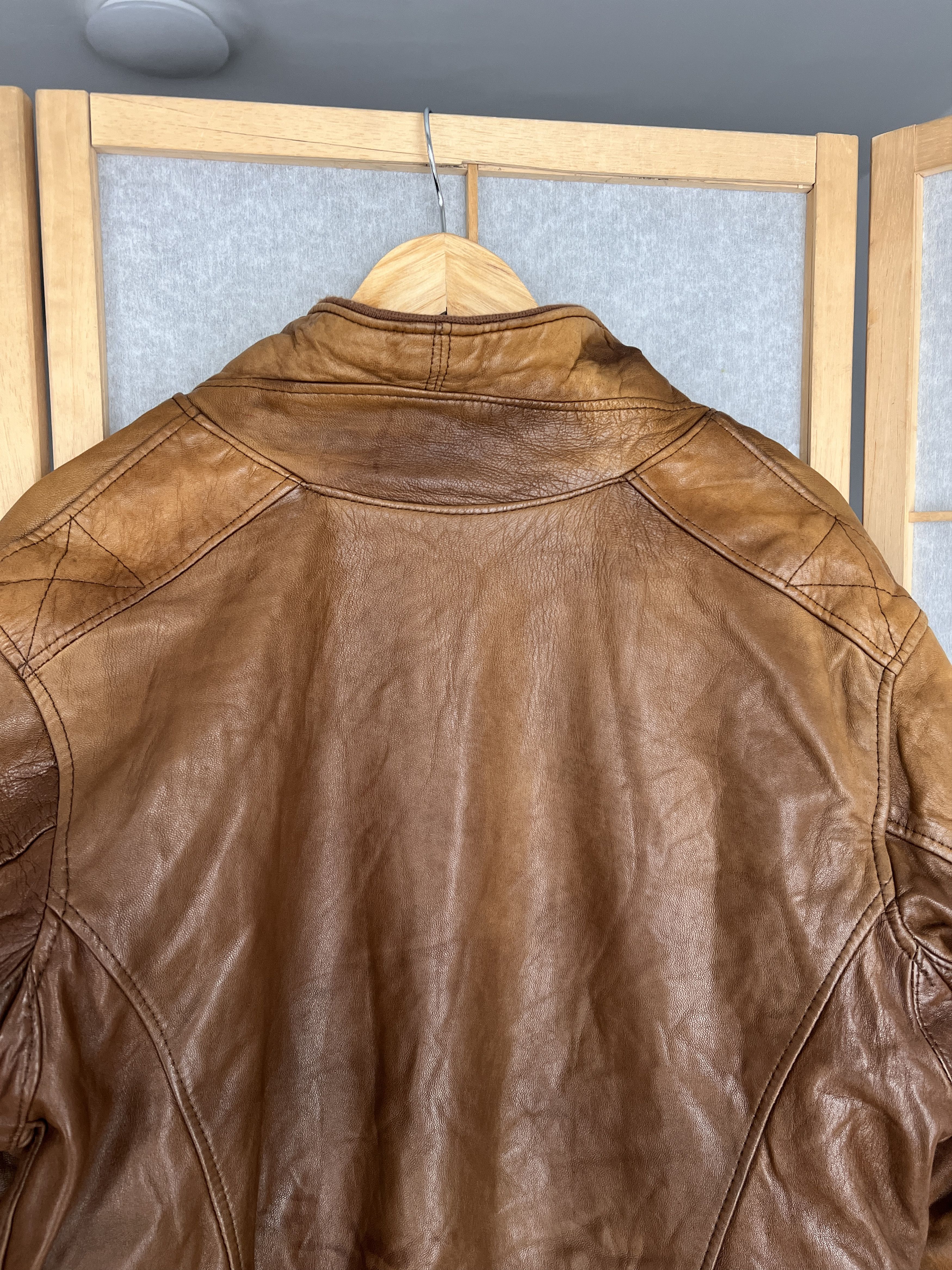 Hysteric Glamour Crazy vintage 90s lambskin leather bomber jacket opium japan Size US S / EU 44-46 / 1 - 23 Thumbnail