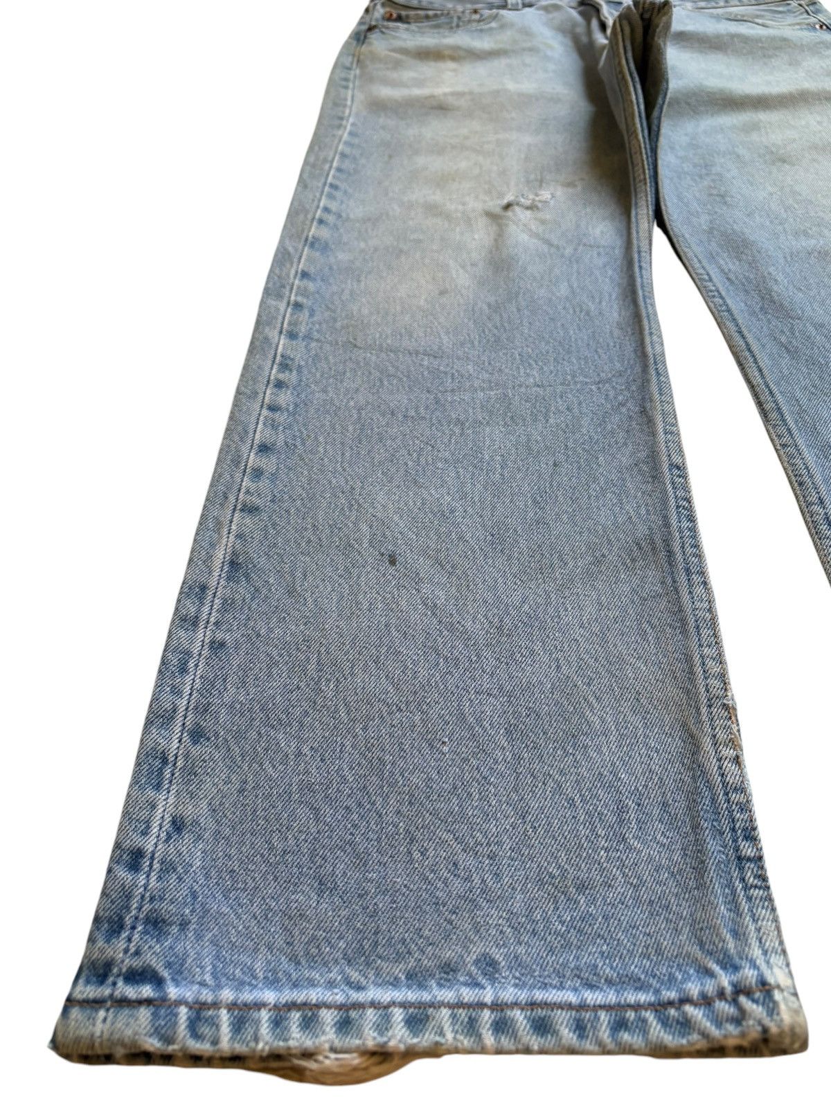 Levi's × Levi's Vintage Clothing Vintage 90s Levis 501xx Blue Mud Wash Distressed Loose Jeans Size US 33 - 6 Thumbnail