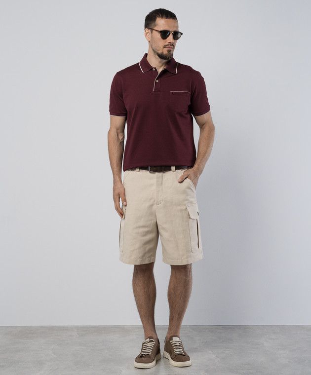 Loro Piana o1w1db10125 FAI0485 Regatta Polo Shirt in Burgundy Size US S / EU 44-46 / 1 - 2 Thumbnail