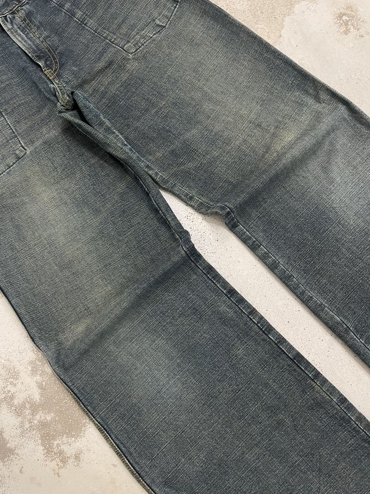 If Six Was Nine Crazy Y2K Mudwash I6W9 Wow Original Wide Leg Size US 29 - 5 Thumbnail