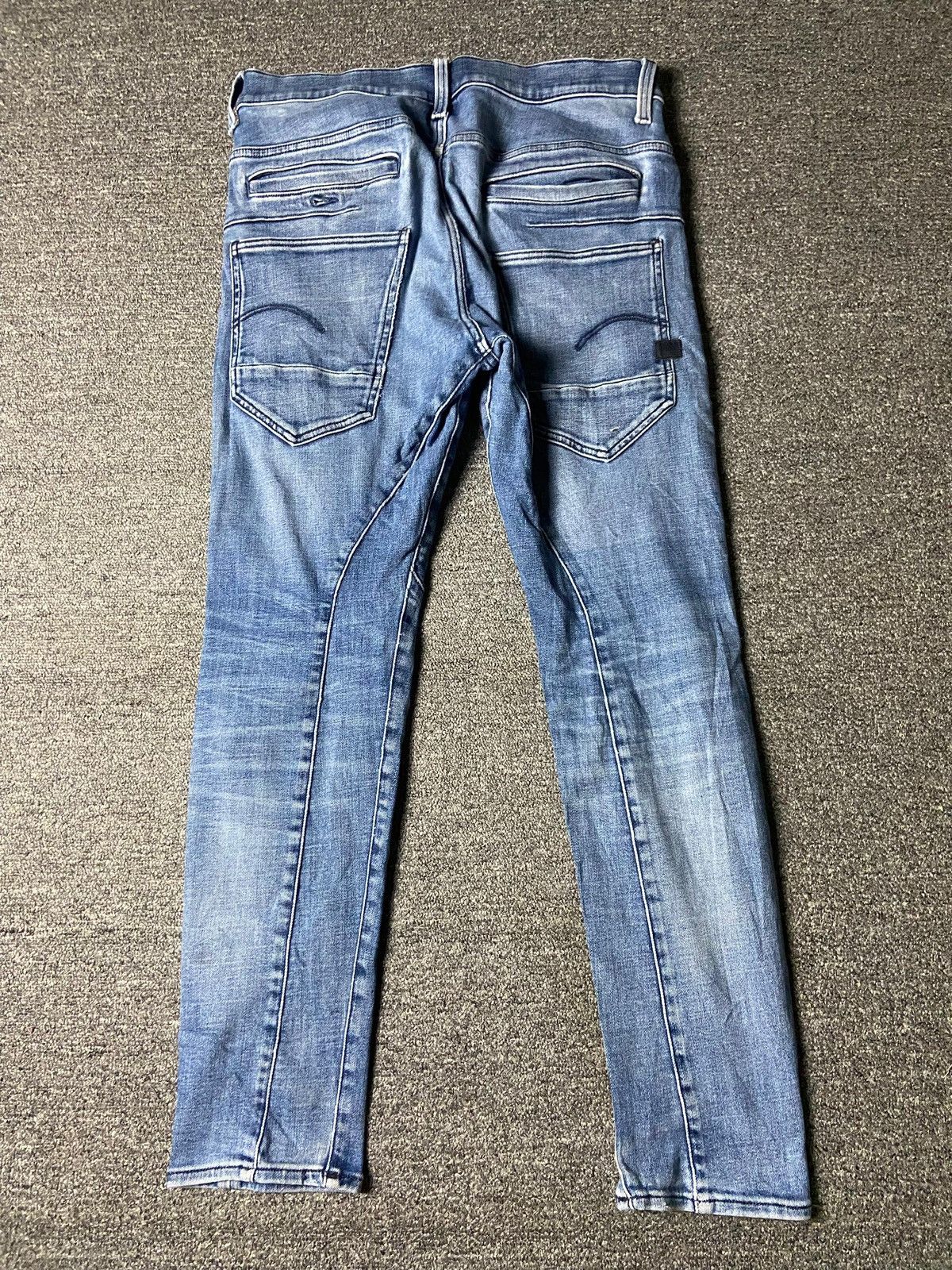 G-Star G-STAR RAW DSTAQ 3D Slim Ripped Jeans (141) Size US 31 - 2 Thumbnail