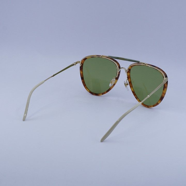 Gucci Gucci GG0672S 003 Sunglasses Havana/Gold Aviator Frame Size ONE SIZE - 5 Thumbnail