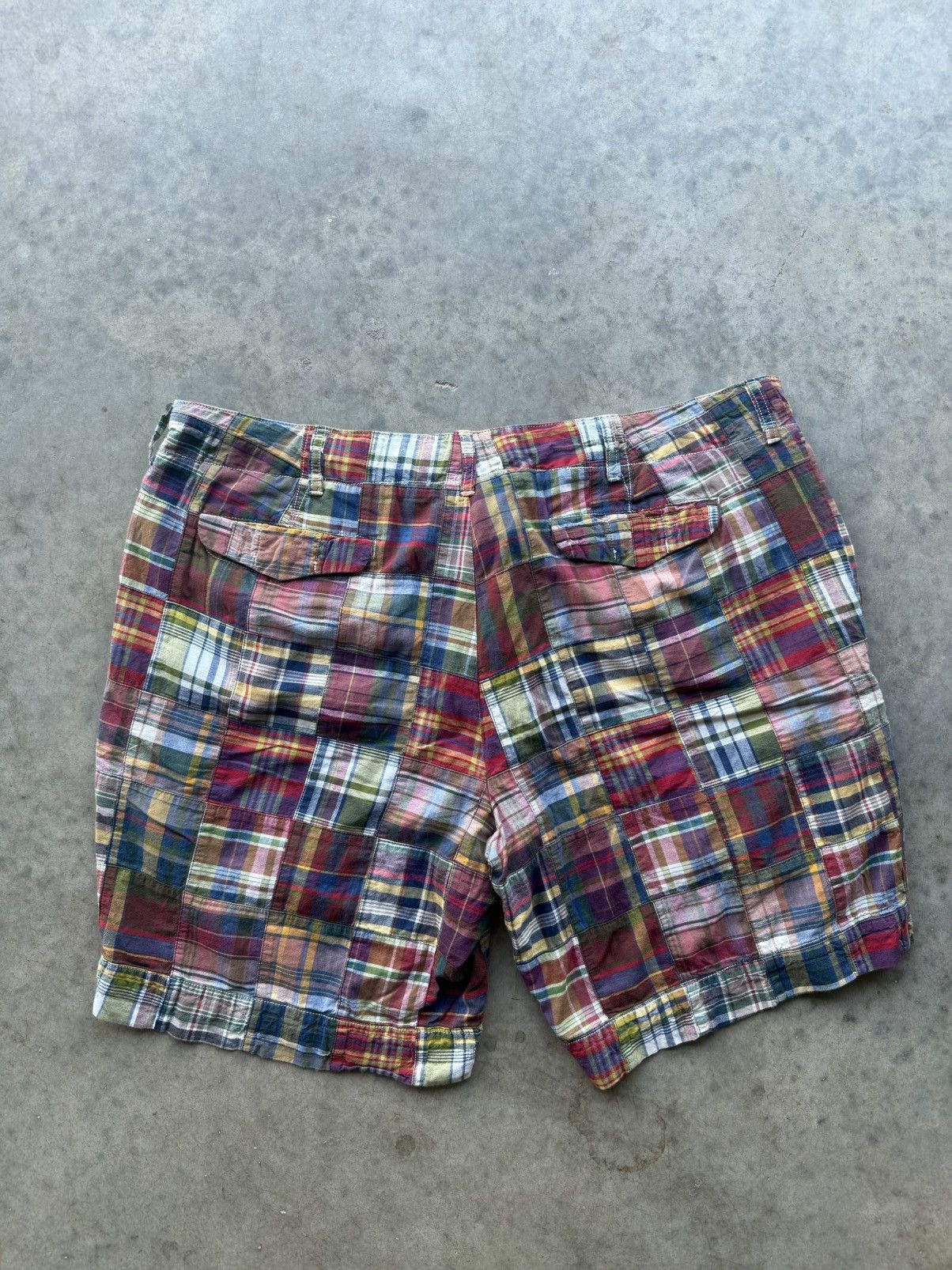 Polo Ralph Lauren Vintage Polo Ralph Lauren Plaid Patchwork Shorts Size US 40 / EU 56 - 4 Thumbnail