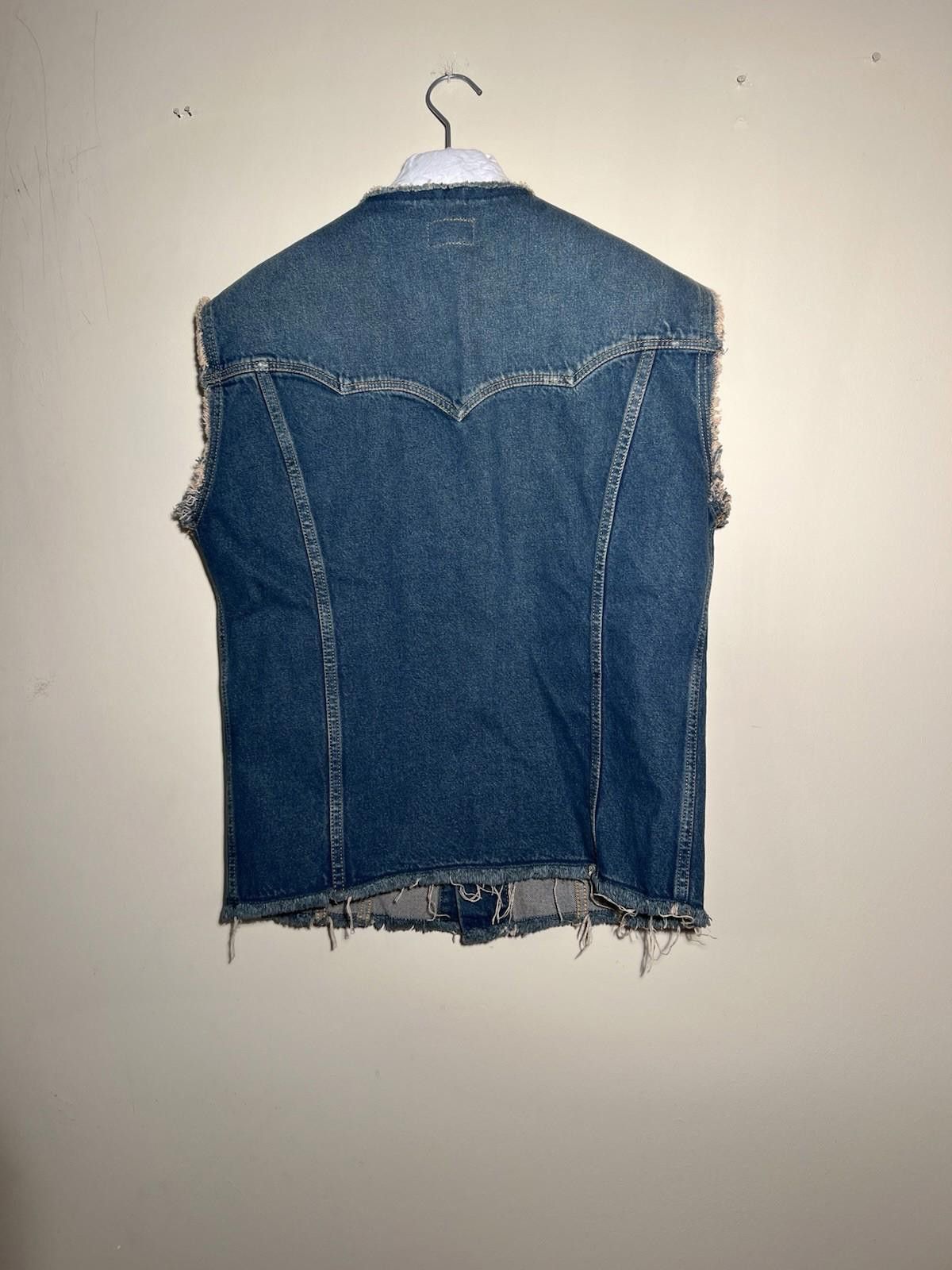 Saint Laurent Paris Saint Laurent Paris Raw Edged Denim Vest XL Size US XL / EU 56 / 4 - 6 Thumbnail