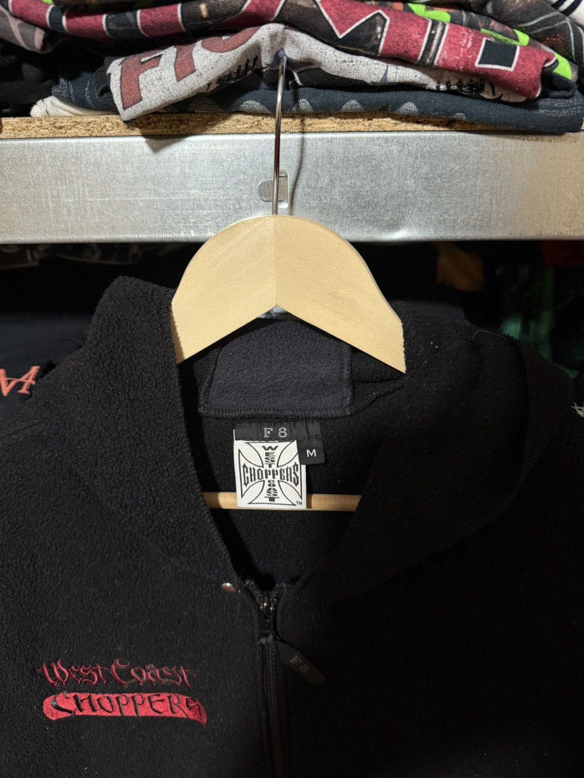 West Coast Choppers Vintage 90’s West Coast Choppers Flame Hooded Vest Y2K Hype Size US M / EU 48-50 / 2 - 5 Thumbnail
