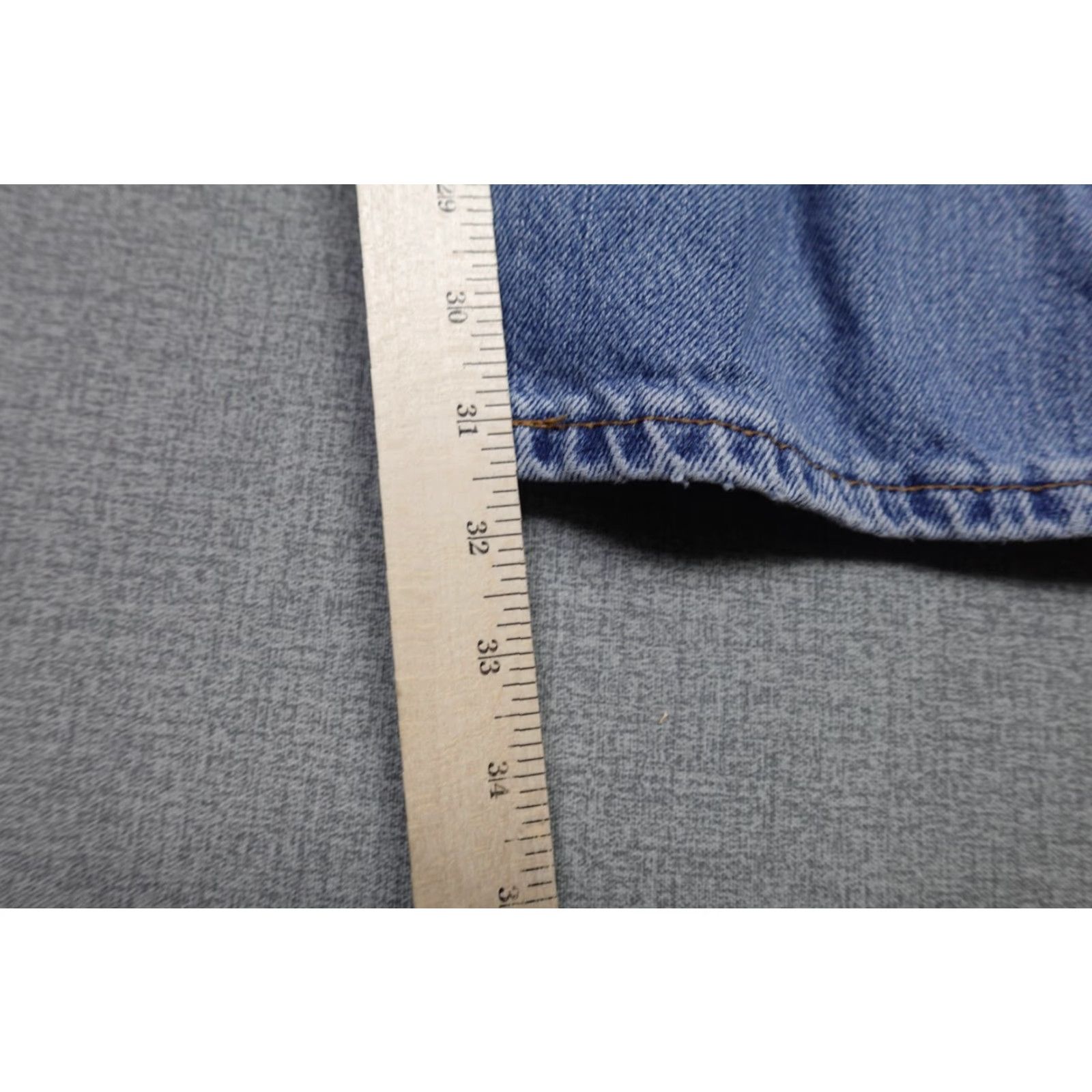Levi's Levi's 505 Jeans Men 36x32 Blue Relaxed Fit Light Wash Denim 100% Cotton Size US 36 / EU 52 - 7 Thumbnail