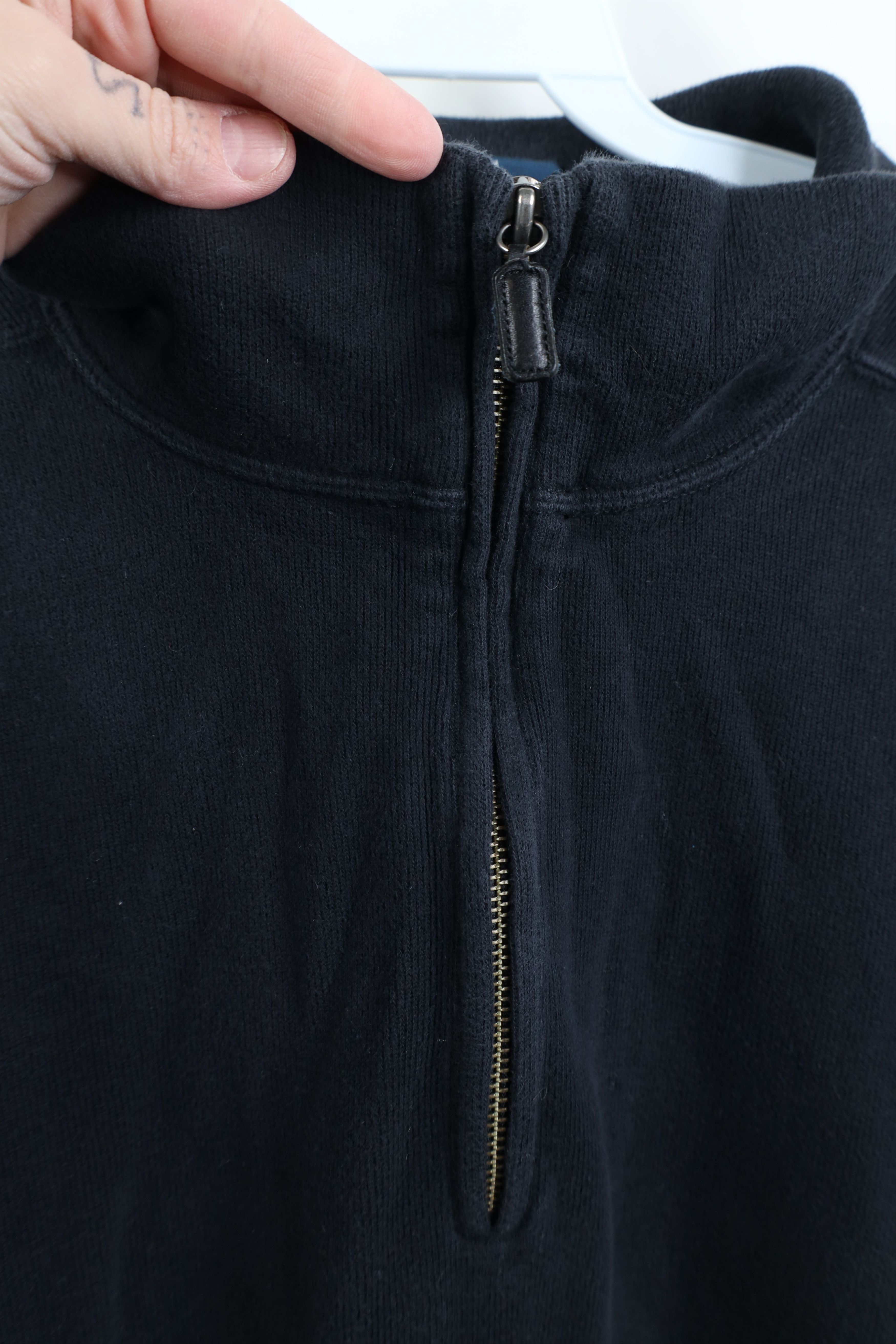 Ralph Lauren Vintage 90s Ralph Lauren Ribbed Knit 1/4 Half Zip Sweater Size US XXL / EU 58 / 5 - 10 Thumbnail