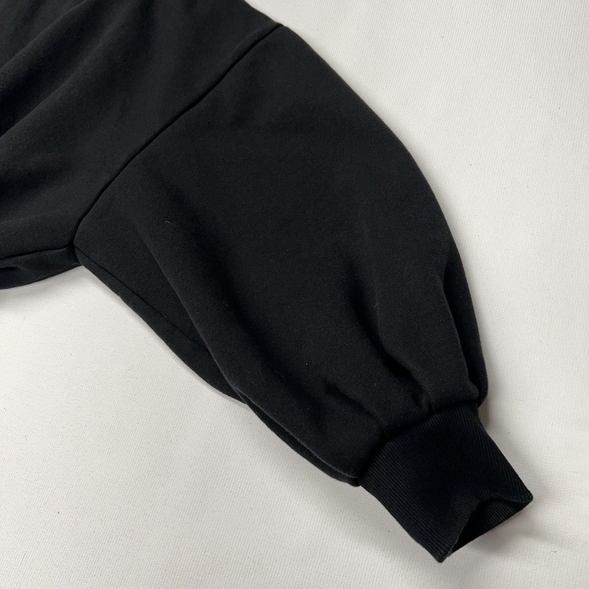 Other Laurent Sweater Black Cropped Zip Baggy Sweatshirt Designer Size S / US 4 / IT 40 - 5 Thumbnail