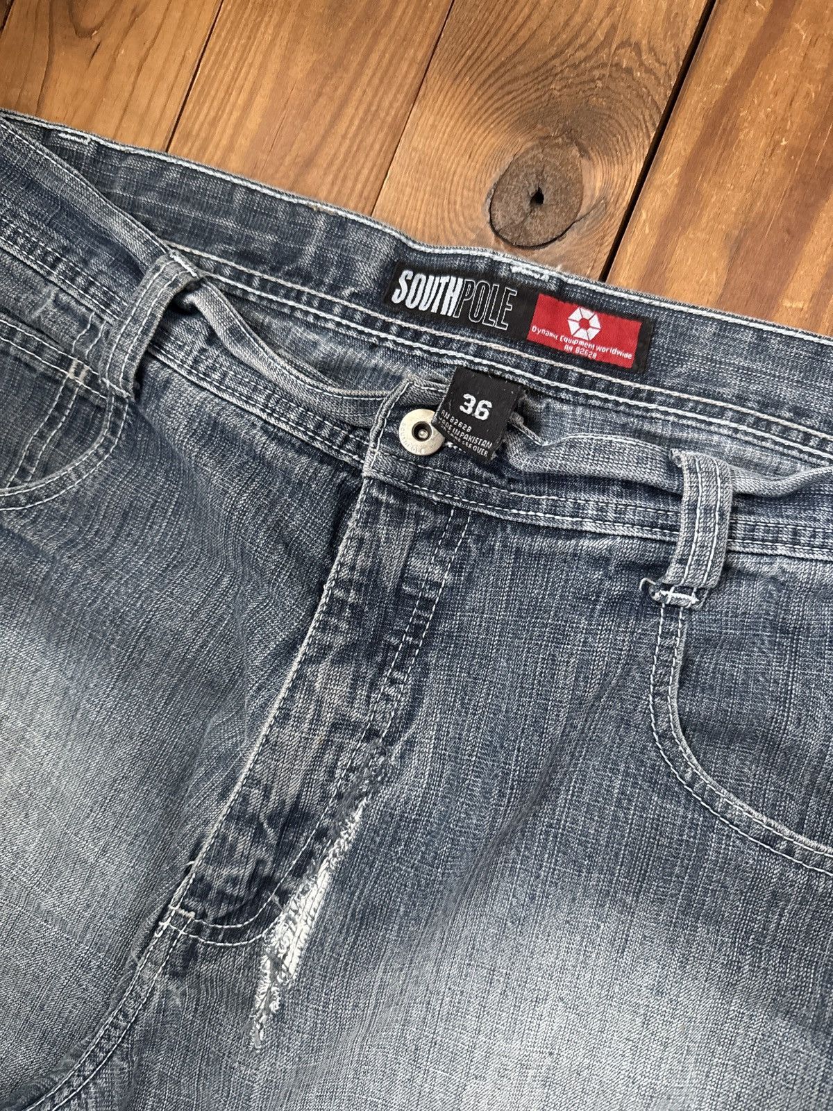 Southpole Vintage Y2K Southpole Blue Denim Baggy Jean Shorts Size US 36 / EU 52 - 3 Thumbnail