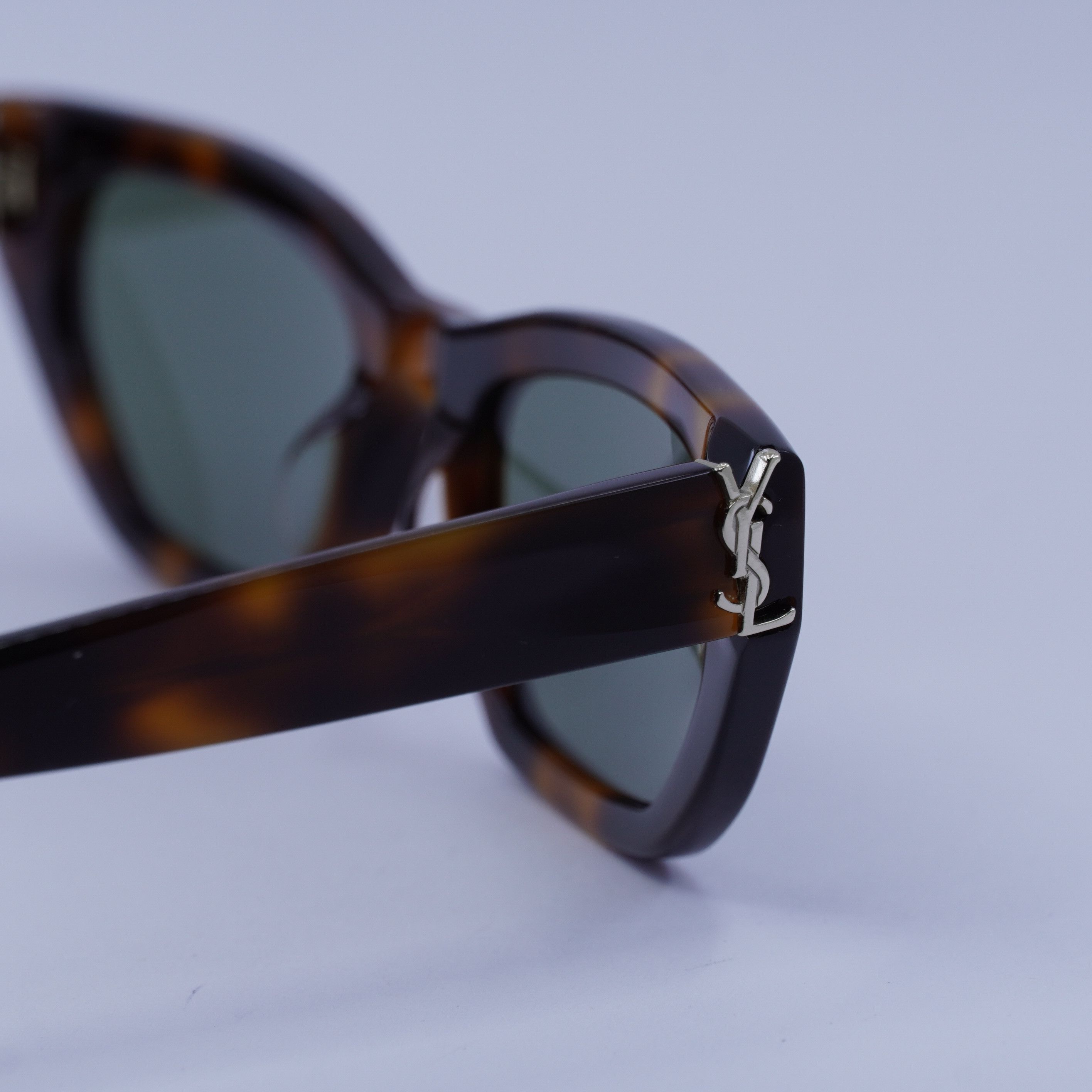 Saint Laurent Paris Saint Laurent SLM126 003 Sunglasses Havana Cat Eye Frame Size ONE SIZE - 8 Thumbnail