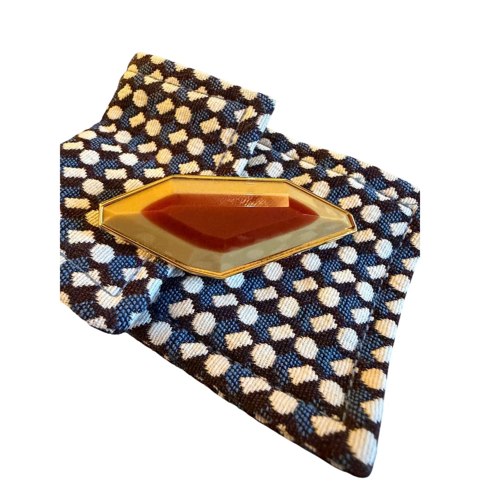 Other Silvia Tcherassi NWB Resin Gold-Tone Brooch Size ONE SIZE - 2 Thumbnail