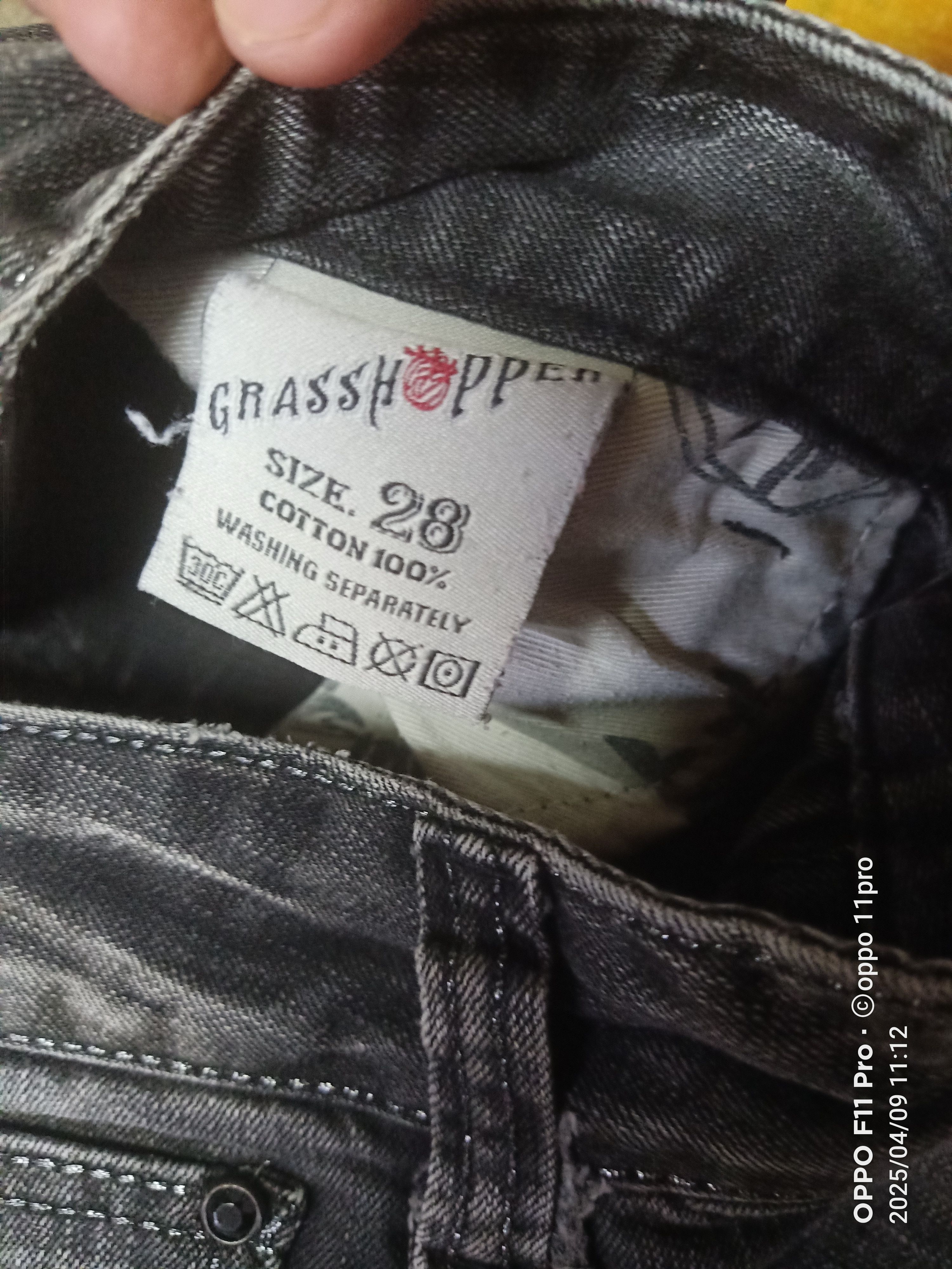 If Six Was Nine × Japanese Brand × Le Grande Bleu (L.G.B.) GrassShopper Flare Denim desiger wings Size US 29 - 9 Thumbnail