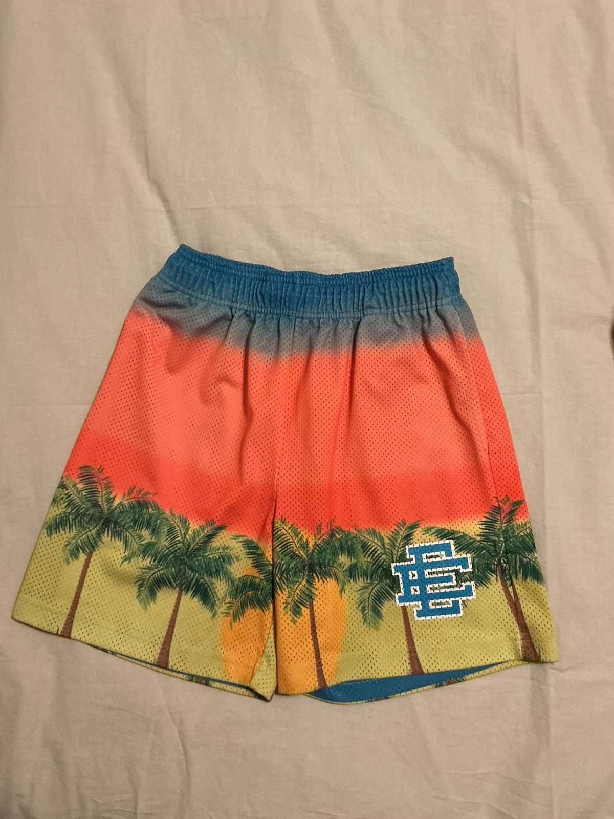 Eric Emanuel Eric Emanuel Tropical Palm Tree Mesh shorts. Blue EE. Medium Size US 32 / EU 48 - 1 Thumbnail