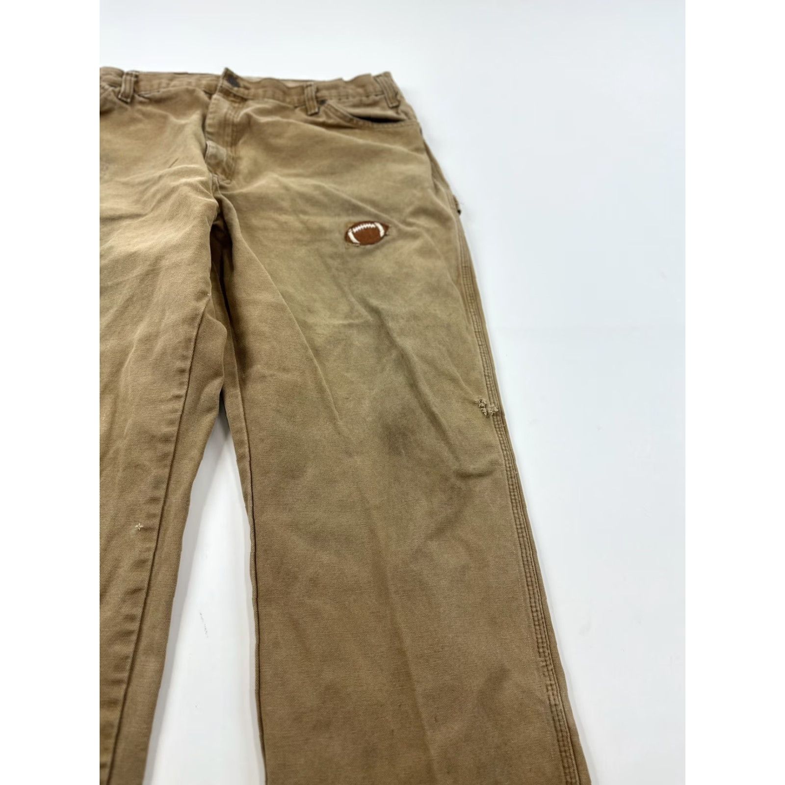 Dickies VINTAGE Dickies Pants Men’s 40 x 30 Carpenter Workwear Brown Beige Duck Utility Patch Pockets Size US 40 / EU 56 - 4 Thumbnail