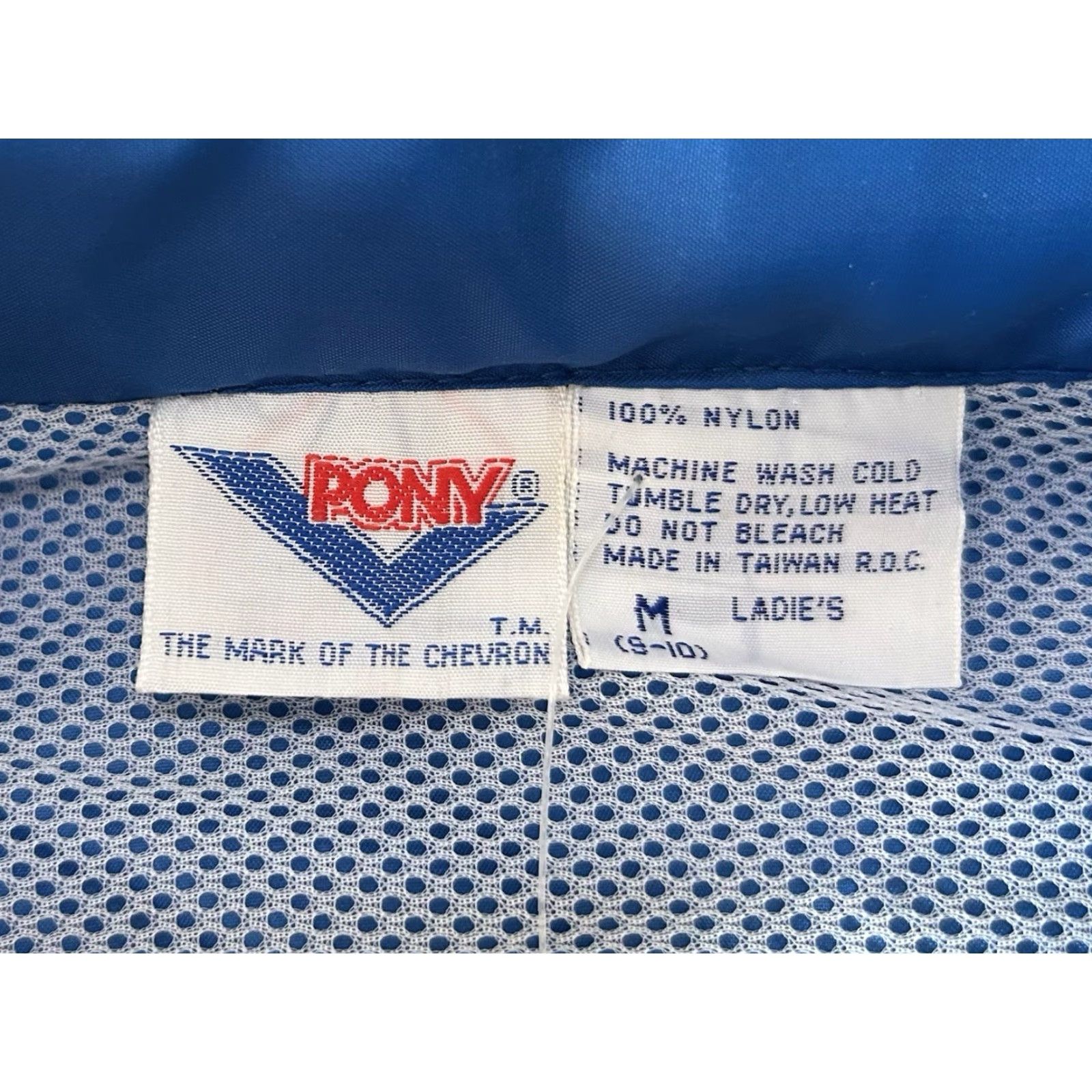 PONY VINTAGE PONY Windbreaker Jacket Womens M 80s Blue 1/2 Zip NWT Embroidered Logo Holiday? Size M / US 6-8 / IT 42-44 - 6 Thumbnail