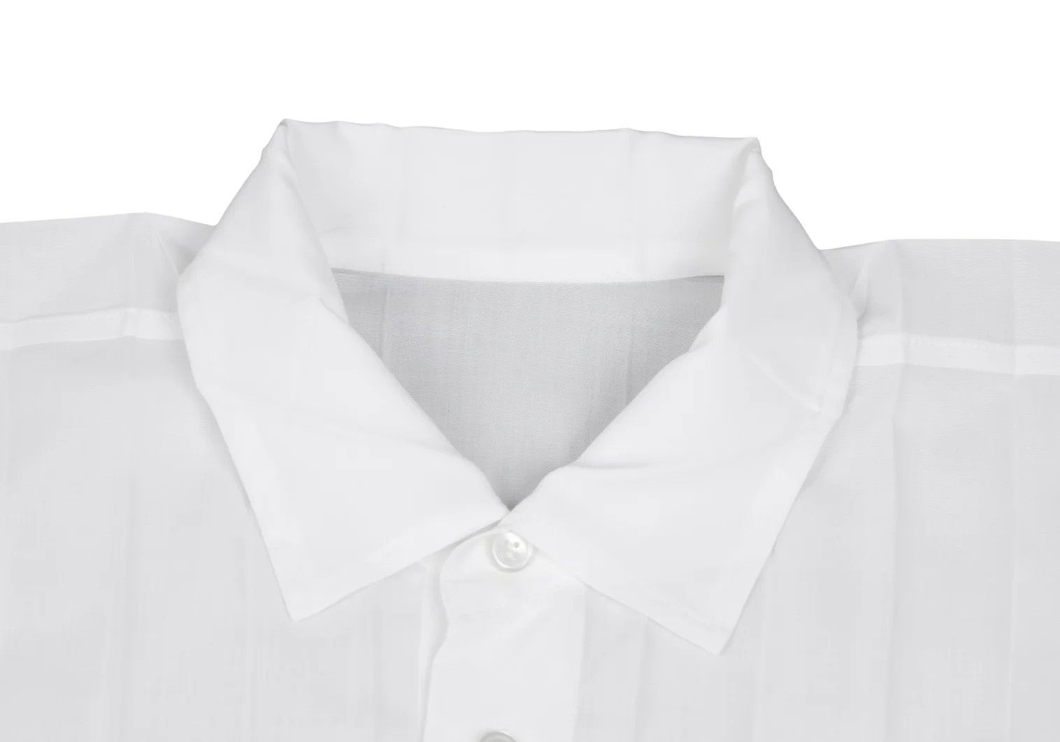 Issey Miyake Pleated Polyester Shirt in White Size US S / EU 44-46 / 1 - 4 Thumbnail