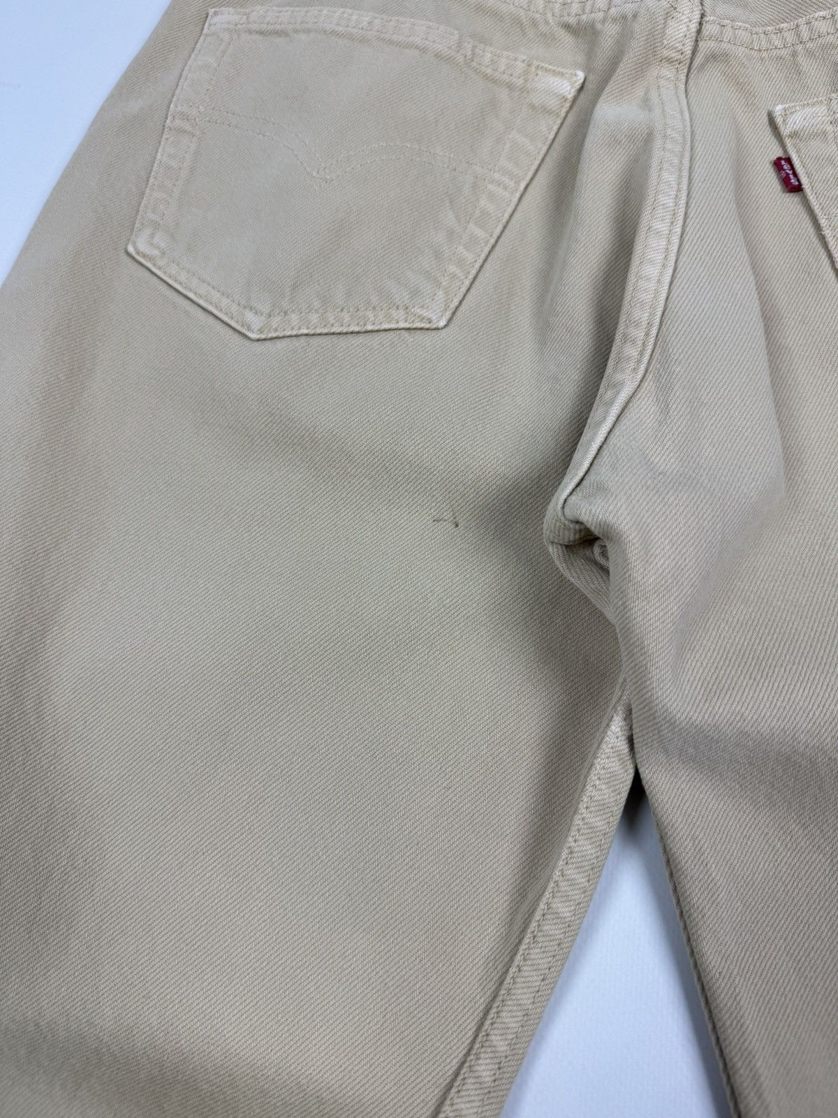 Levi's 1990’s Vintage Faded Levi’s 501 Beige Jeans Pants Size US 32 / EU 48 - 18 Thumbnail