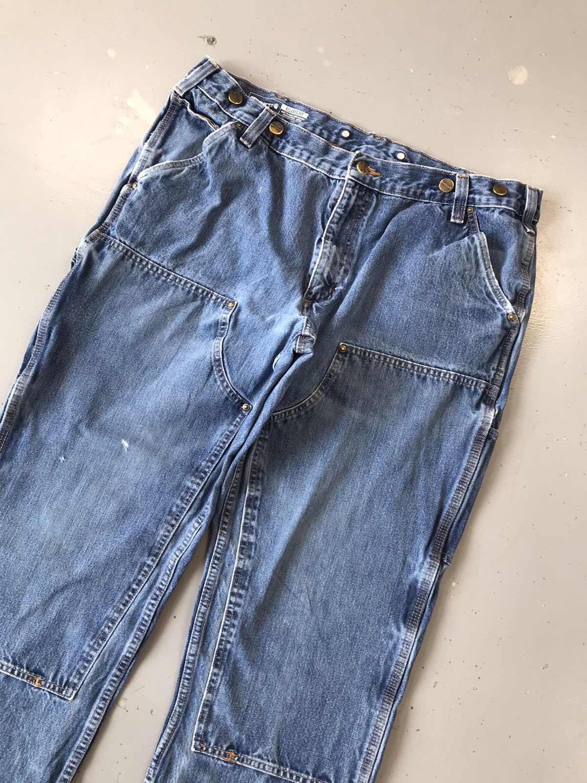 Carhartt × Vintage Vintage Carhartt b01 double knee denim Size US 38 / EU 54 - 4 Thumbnail