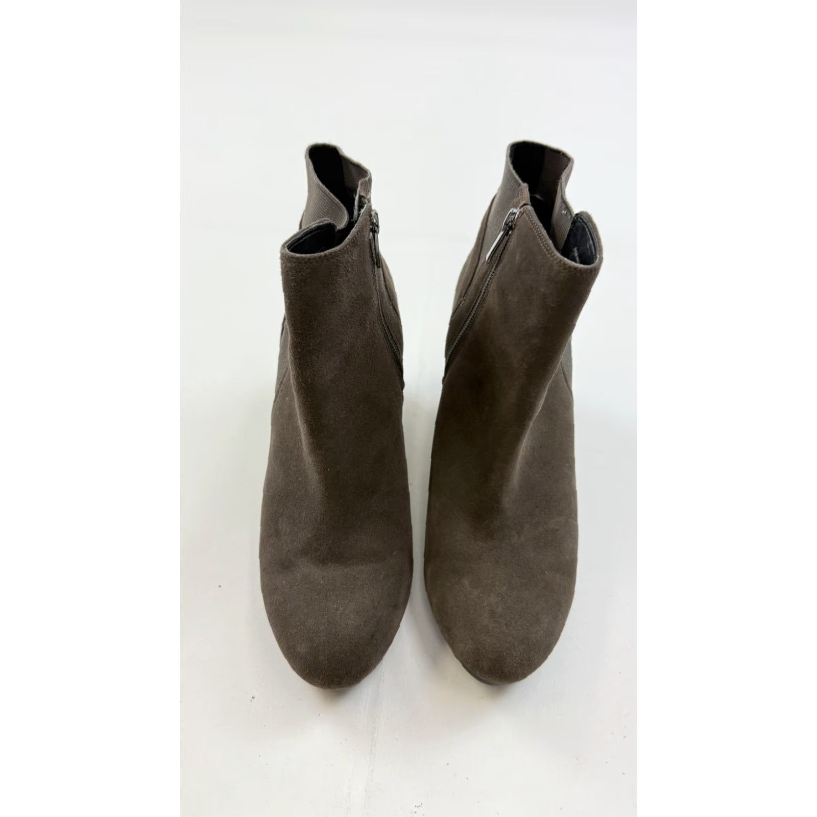 Clarks Clarks Artisan Boots Womens Size 9.5 Brown Suede Ankle Wedge Booties Zip Comfort Size US 10 / IT 40 - 3 Thumbnail