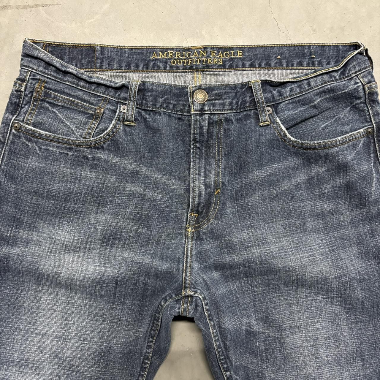 Vintage Crazy Vintage Y2K/2000s Baggy Streetwear Dark Blue Wash Denim Jeans! Size US 36 / EU 52 - 4 Thumbnail