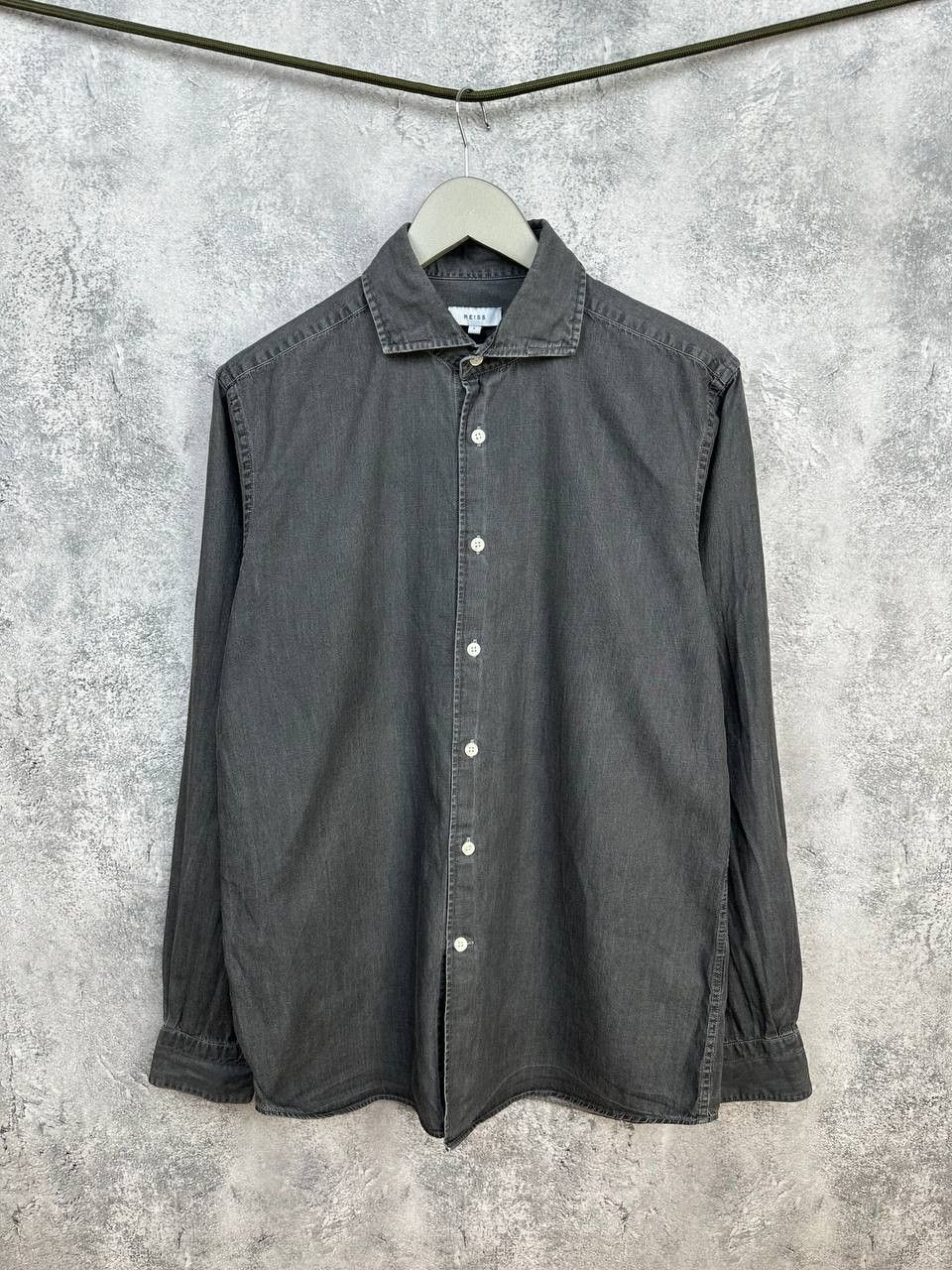 Reiss REISS Knight Dark Wash Denim Shirt Button Up Off-Duty Style Size US L / EU 52-54 / 3 - 1 Thumbnail