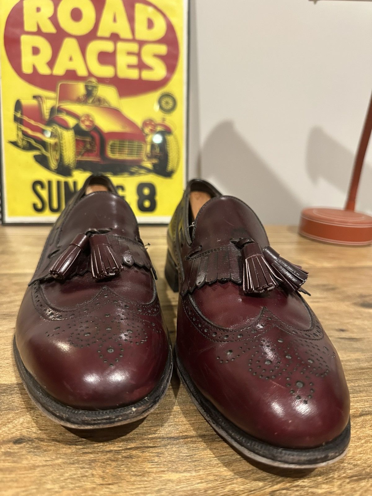 Footjoy Vintage Footjoy Classics Leather Tassel Loafer 9.5 D Size US 9.5 / EU 42-43 - 2 Thumbnail