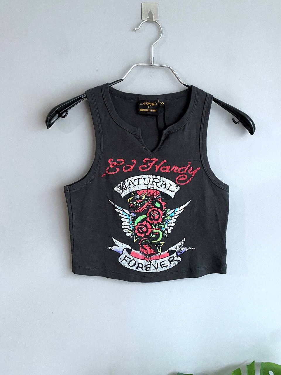 Ed Hardy × Urban Outfitters Ed Hardy x Urban Outfitters Y2K Women's Crop Top, Size XS Size XS / US 0-2 / IT 36-38 - 1 Thumbnail