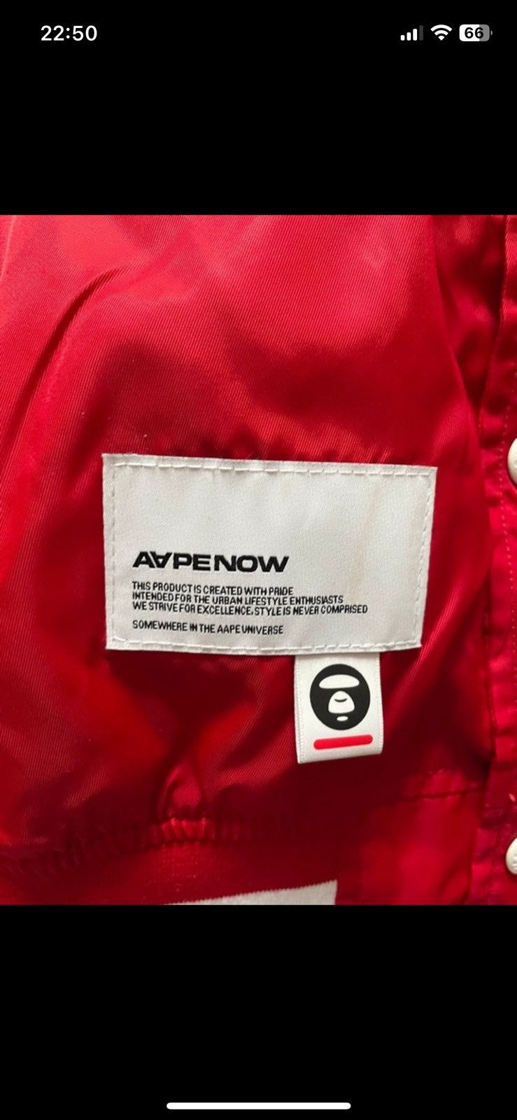 Aape × Bape Bathing ape College jacket Size US L / EU 52-54 / 3 - 5 Thumbnail