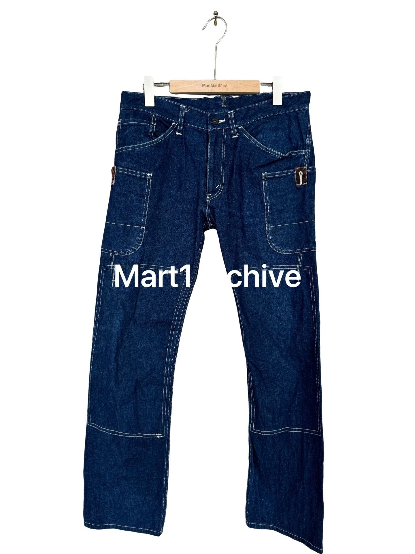 Junya Watanabe Junya Watanabe CDG Contrast Stitch Denim Jeans Size 33 Size US 33 - 1 Thumbnail