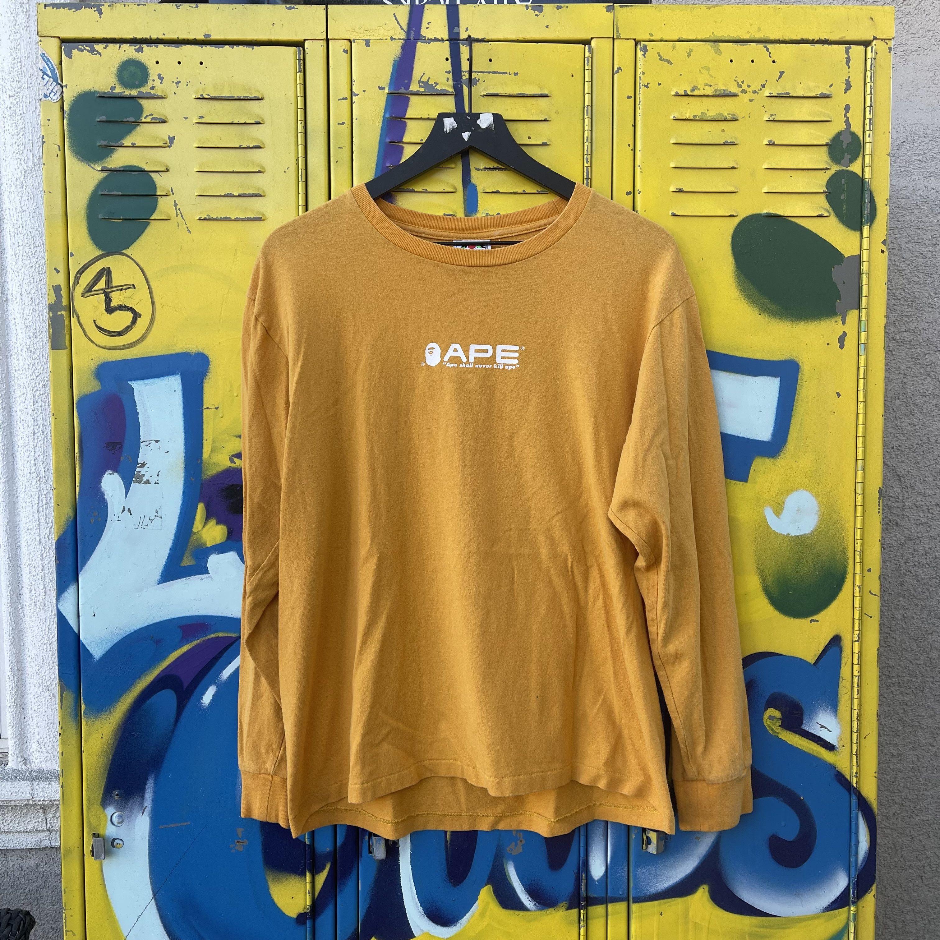 Bape A Bathing Ape Bape Ape Shall Never Kill Ape Longsleeve Shirt Size US L / EU 52-54 / 3 - 2 Thumbnail