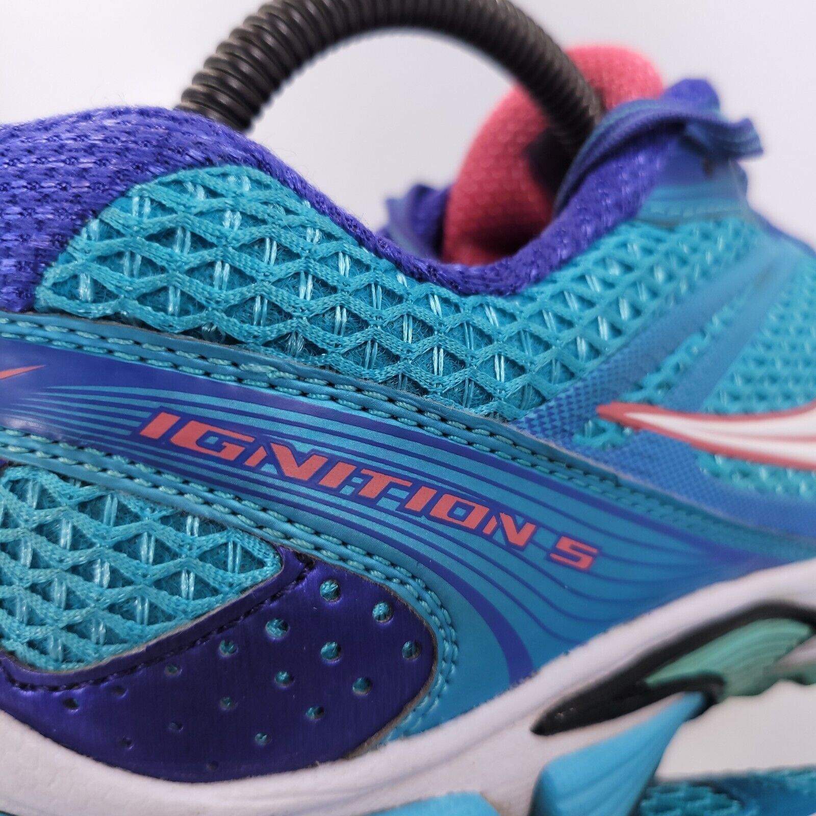 Saucony Saucony Ignition 5 Shoe Womens Size 9 S15202-1 Blue White Size US 9 / IT 39 - 8 Thumbnail