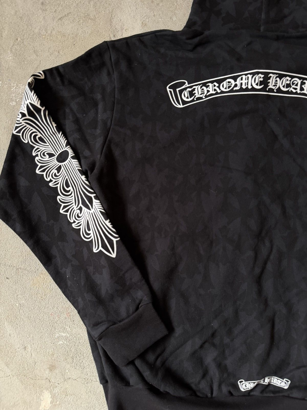 Chrome Hearts Chrome Hearts Cemetery Cross Print Zip Up Hoodie Black Size US L / EU 52-54 / 3 - 9 Thumbnail