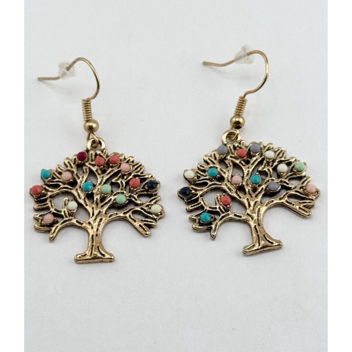 Other Jeweled tree of life dangle earrings Size ONE SIZE - 1 Thumbnail