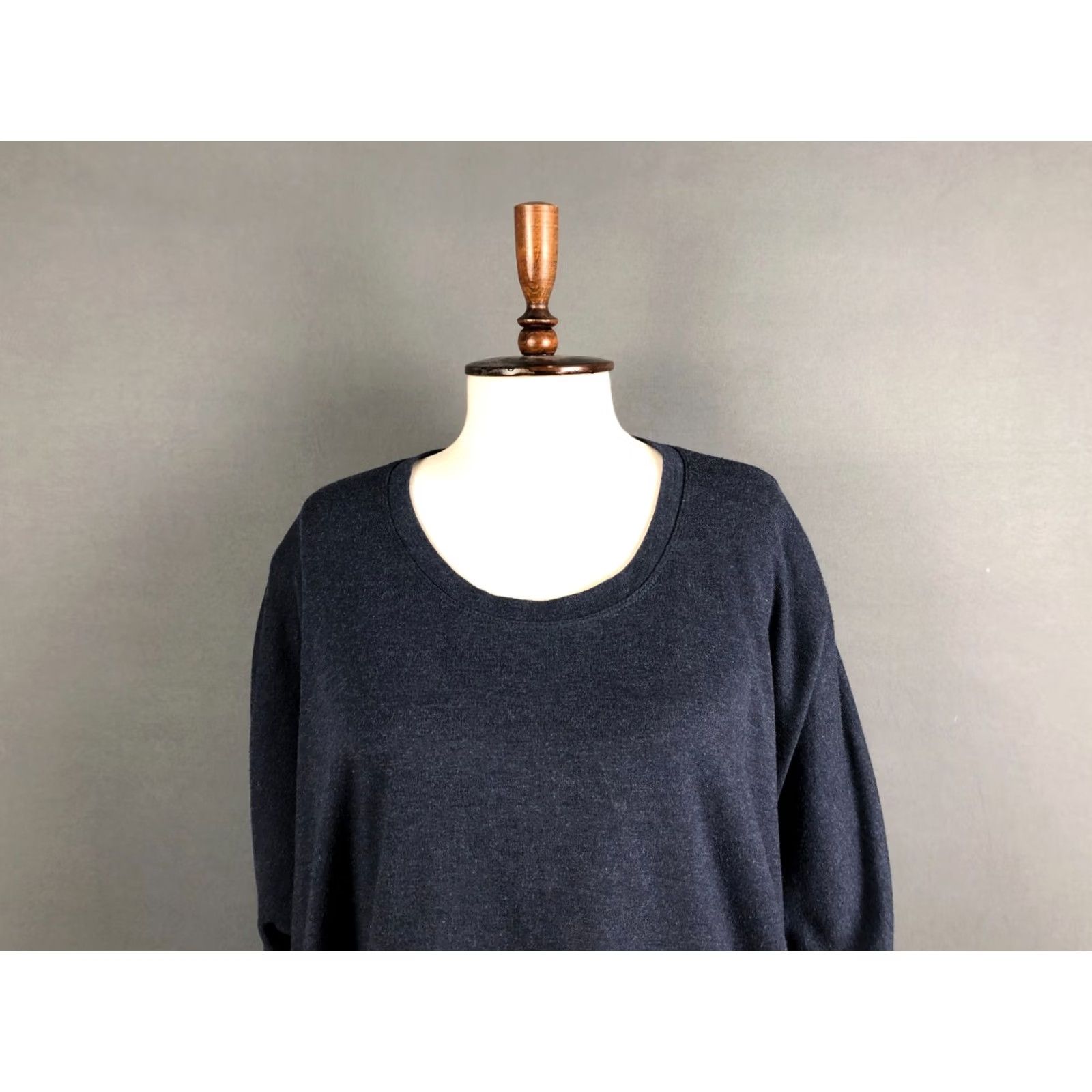 Alexander Wang Alexander Wang T by Alexander Wang Women's Top Blouse Long Sleeve Round Neck Blue M Polyester Rayon Jersey Casual Regular Fit Womens Size M / US 6-8 / IT 42-44 - 5 Thumbnail