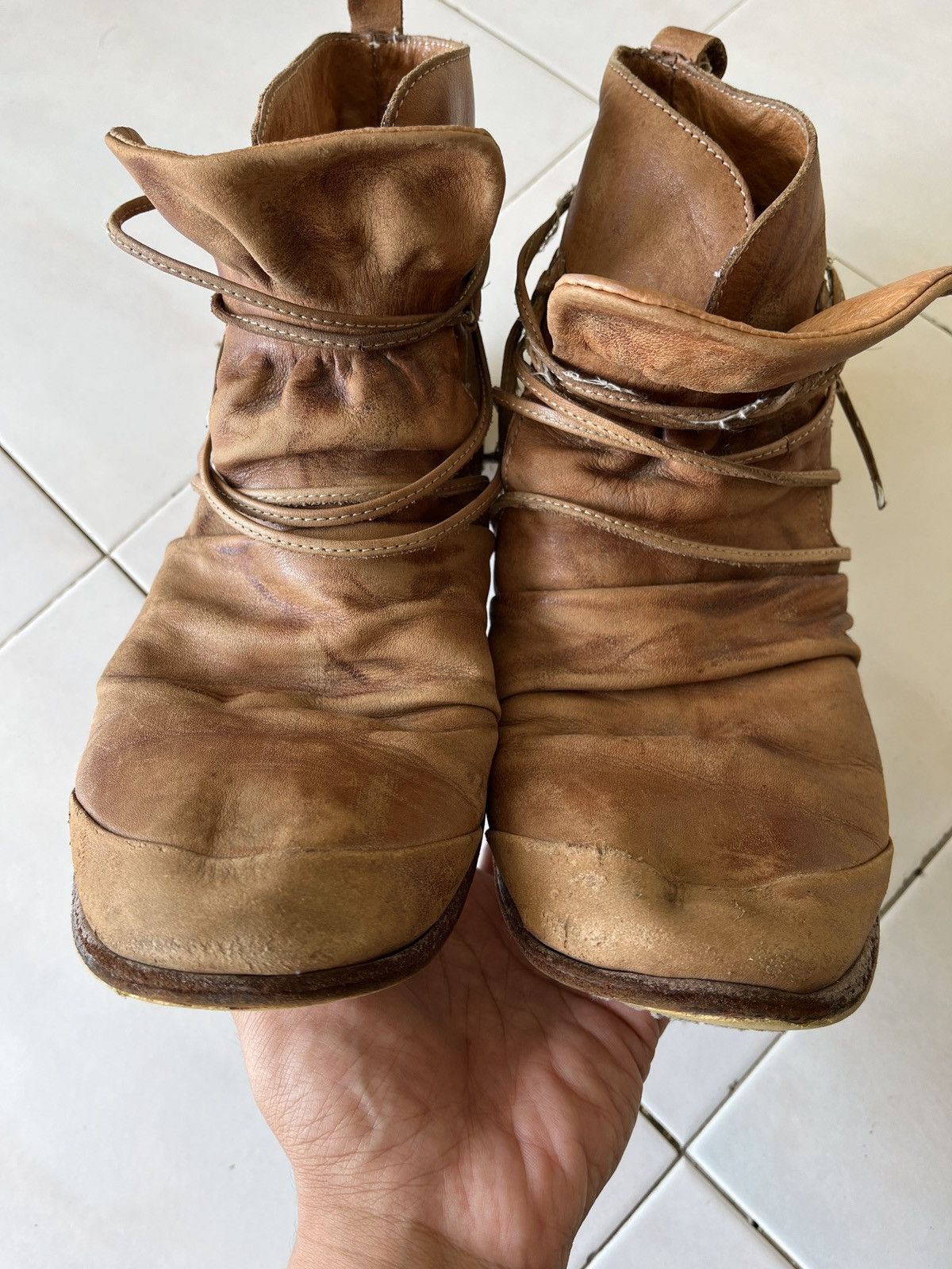 Japanese Brand 2000’s Whoop EE Lace Up Boots Size US 8 / EU 41 - 5 Thumbnail