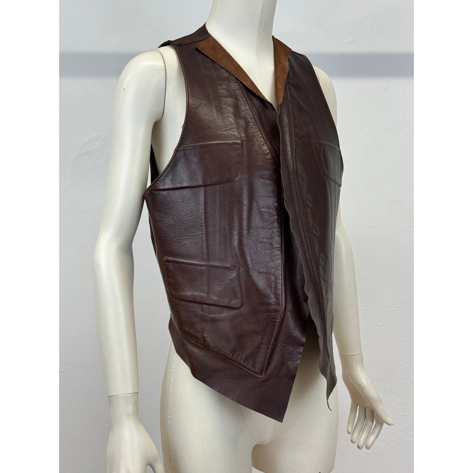 Maison Margiela A/W2001 Maison Margiela compressed leather vest Size L / US 10 / IT 46 - 4 Thumbnail