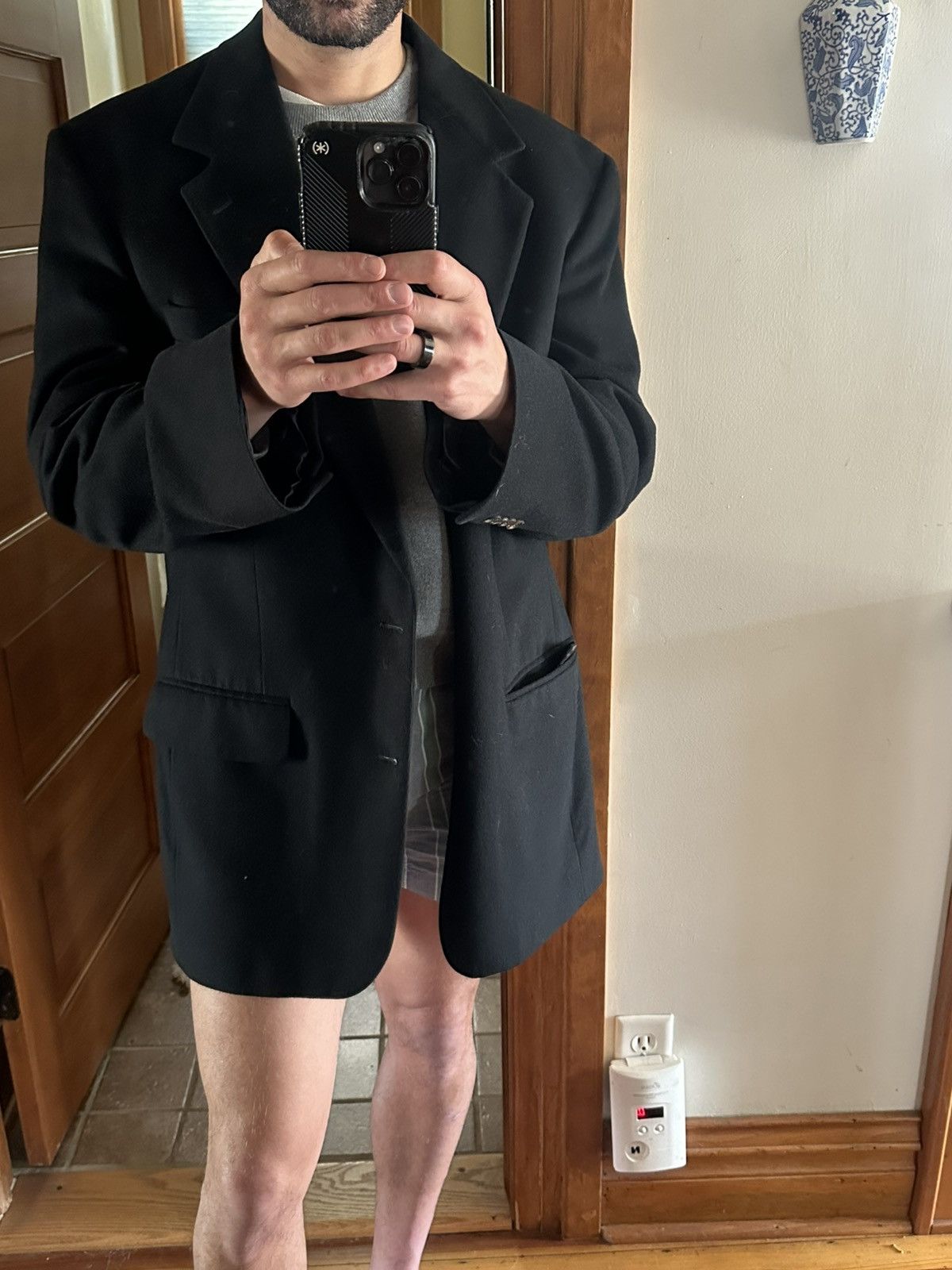 Other Vintage 100% Pure Cashmere Blazer Size 44L - 5 Thumbnail