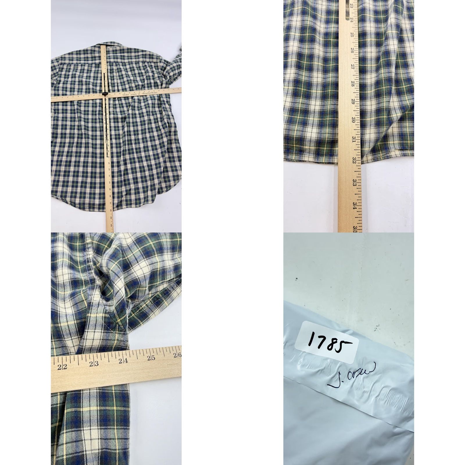 J.Crew J.Crew Shirt Mens L Blue Plaid Button-Down Long Sleeve Casual Size US L / EU 52-54 / 3 - 8 Thumbnail