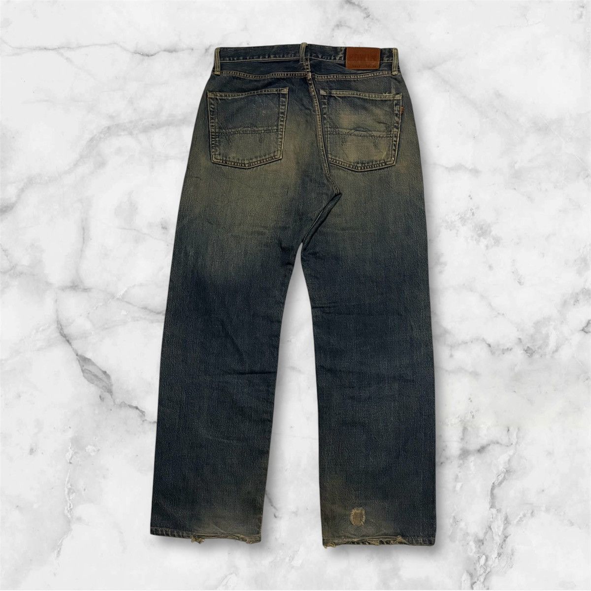 Edwin × Vintage Japanese Edwin Streetwear Jeans Distressed Denim Size US 32 / EU 48 - 7 Thumbnail