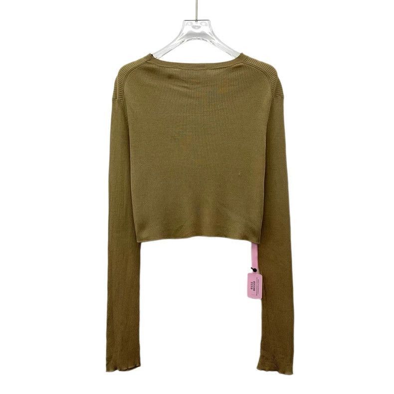 Prada Prada Brown Long Sleeve Knit Top-2506 Size L / US 10 / IT 46 - 2 Thumbnail
