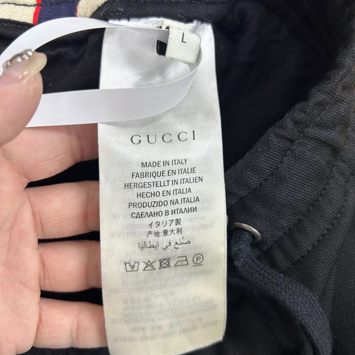 Gucci Gucci black side logo pants L 99 new Size US 34 / EU 50 - 4 Thumbnail