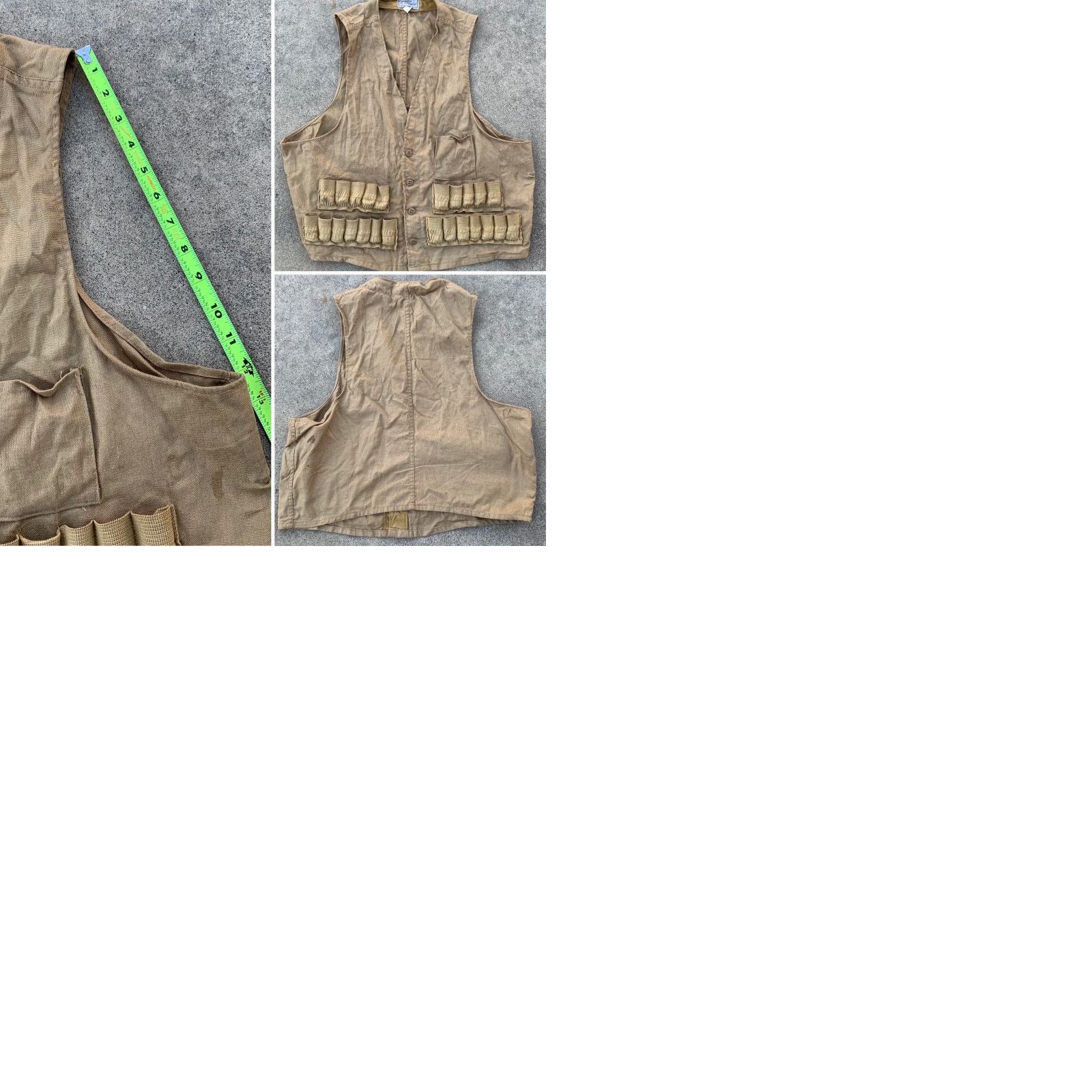Sears VINTAGE Sears, Roebuck and Co Hunting Vest Shirt Mens 46 Beige Outdoor 90s Hunters Size US S / EU 44-46 / 1 - 9 Thumbnail