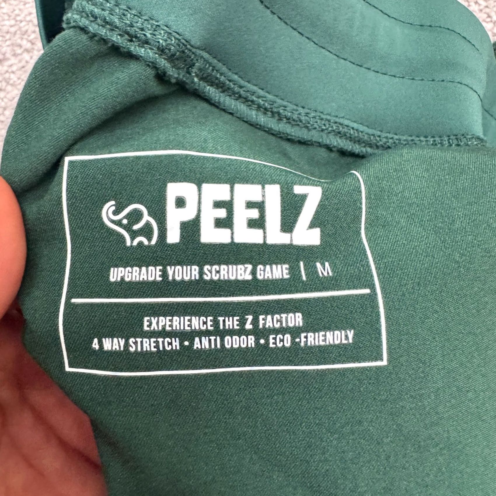 Vintage PEELZ Arabella Cargo Jogger Scrub Pants Womens Medium Green 4-Way Stretch Work Pants Size 32" / US 10 / IT 46 - 6 Thumbnail