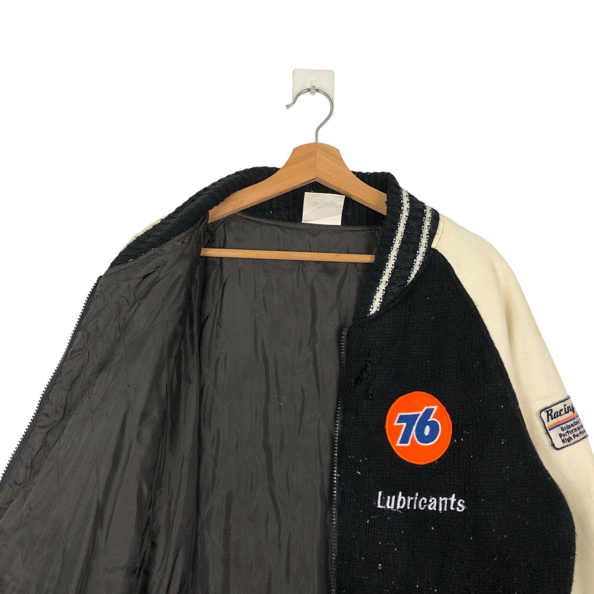 Japanese Brand 🔥RARE VINTAGE BOMBER JACKET 76 LUBRICANT SPELL OUT BIG LOGO Size US L / EU 52-54 / 3 - 9 Thumbnail