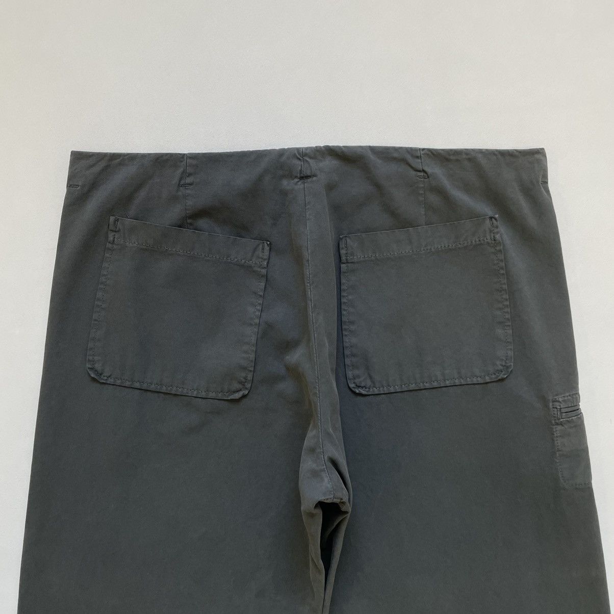 Maison Margiela S/S 06 Gray Cotton Wide Leg Utility Pants Size US 34 / EU 50 - 16 Thumbnail
