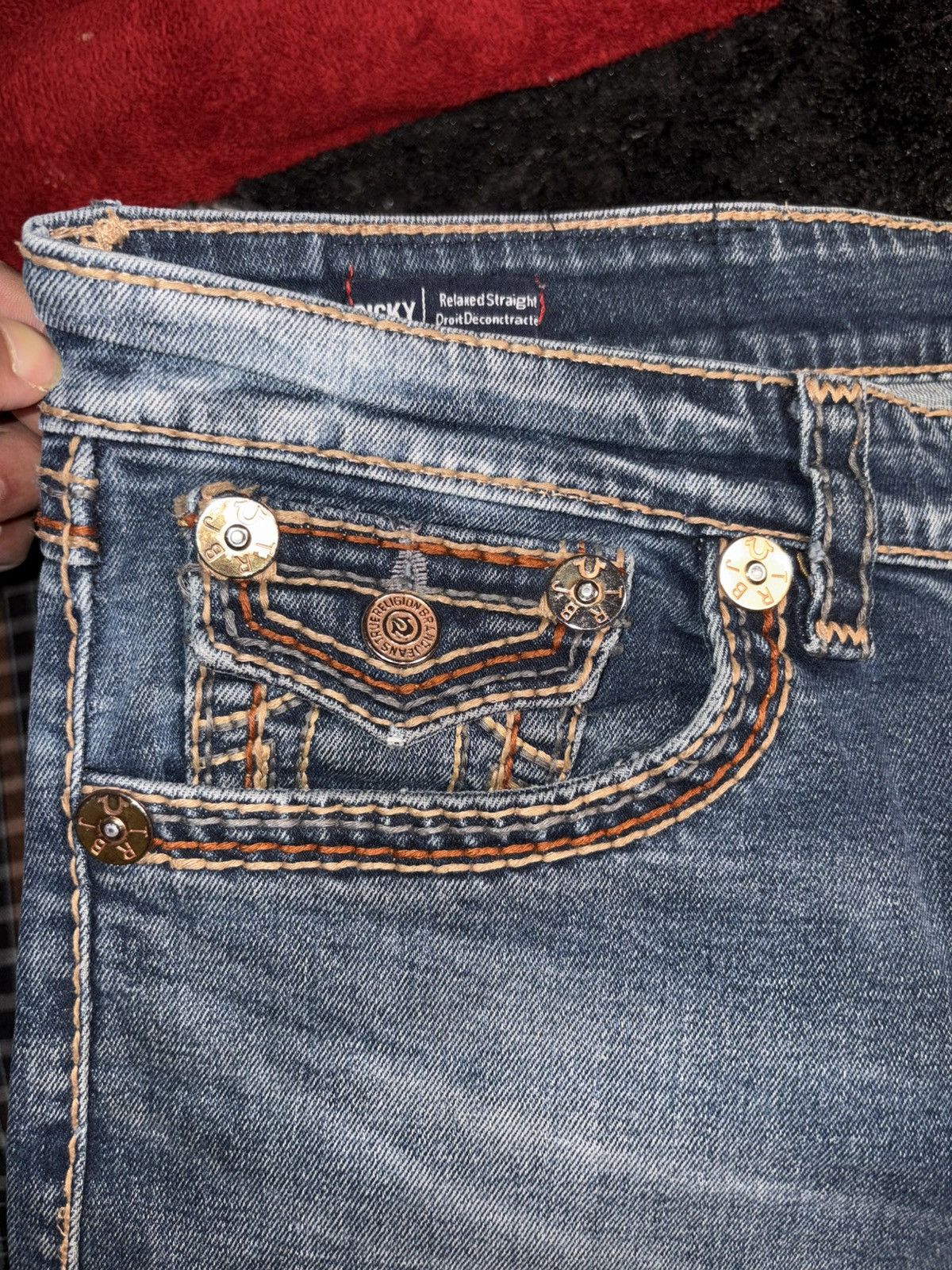 True Religion True Religion Ricky Relaxed Straight Super T Made in USA Size US 36 / EU 52 - 8 Thumbnail