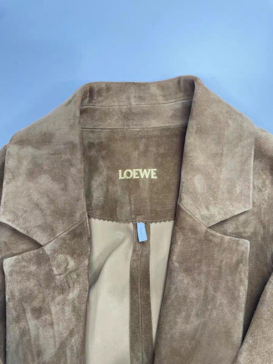 Loewe Loewe Camel Suede Double-breasted Coat, Suede Size XS / US 0-2 / IT 36-38 - 9 Thumbnail